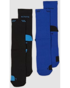 ALTAVIA Bipack Di Calze Running Midi - Blu
