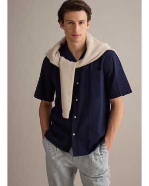 Piombo Camicia - Blu