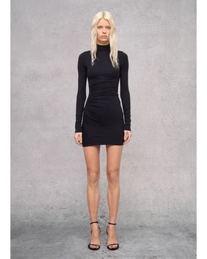 Utopia Mock-Neck Mini Dress, Donna, Taglia - Nero
