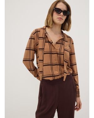 OVS Camicia A Quadri - Marrone