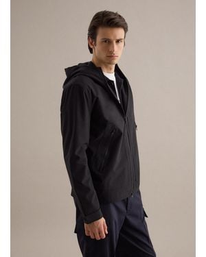 Piombo Tech Giubbotto Regular Fit Con Cappuccio E Zip, Uomo, Taglia - Nero