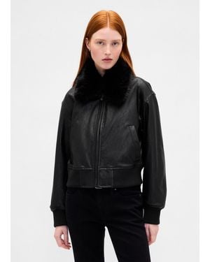 Gap Bomber Con Collo - Nero
