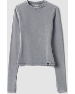 Utopia Perfect Longsleeve Washed, Donna, Taglia - Grigio