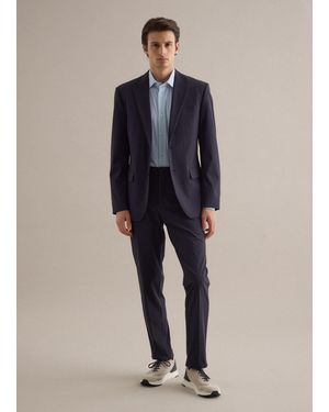 Piombo Tech Blazer Slim Fit, Uomo, Taglia - Blu