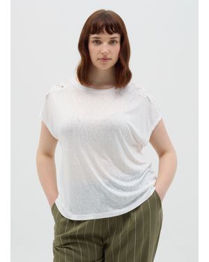 OVS T-Shirt Bianca Con Dettagli - Bianco