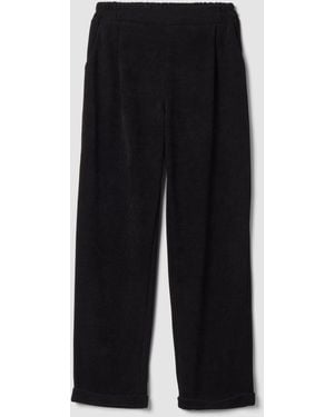 Hybrid Pantaloni Neri A Costine - Nero