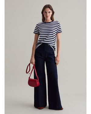 Piombo Jeans Relaxed Fit A Vita Alta, Donna, Taglia - Blu
