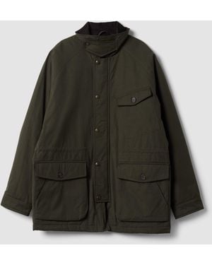 Piombo Giaccone Verde Regular Fit Con Zip E Collo A Coste, Uomo, Taglia - Nero