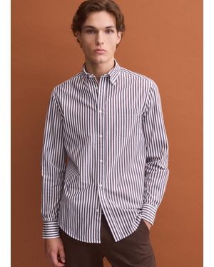 Piombo Camicia Bianca - Viola
