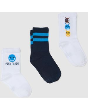 OVS Tripack Calzini Da Bambino - Blu