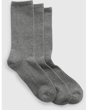 Gap Tripack Calze Corte Stretch, Uomo, Taglia - Grigio
