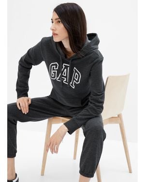 Gap Felpa Con Cappuccio Ricamo Logo, Donna, Taglia - Nero