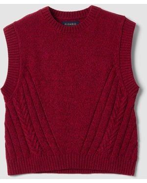 Piombo Gilet - Rosso