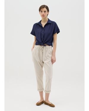 Hybrid Pantalone Con Coulisse E Dettagli - Blu