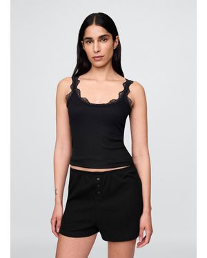 Gap Top Pigiama Con Dettagli - Nero