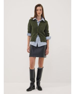 OVS Gonna Nera Corta A Trapezio Con Patte Decorative, Donna, Taglia - Verde
