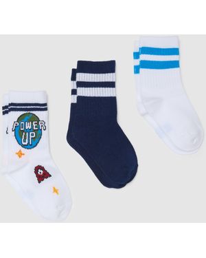 OVS Tripack Calzini Da Bambino - Blu