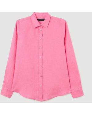 Piombo Camicia Regular Fit - Rosa