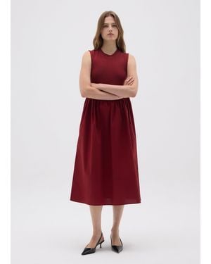 OVS Ovs Abito Midi - Rosso