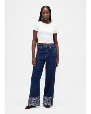 Gap Pantaloni Larghi - Blu