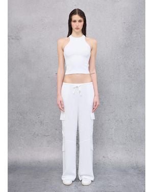 Utopia Cargo Linen Wide Leg Pants, Donna, Taglia - Grigio