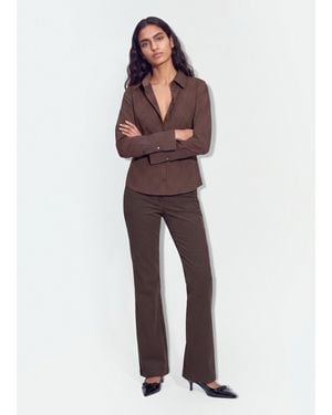B.ANGEL Camicia A Righe - Marrone