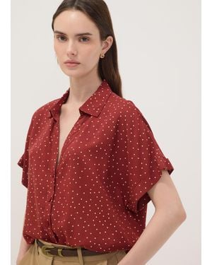 OVS Camicia Rossa A Pois - Rosso