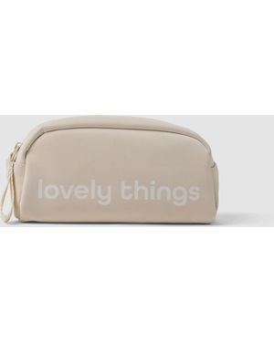 OVS Beauty Case Con Zip E Laccetto, Donna, Taglia - Neutro