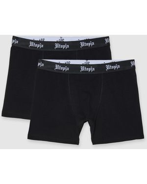 Utopia Bipack Boxer Midi, Uomo, Taglia - Nero