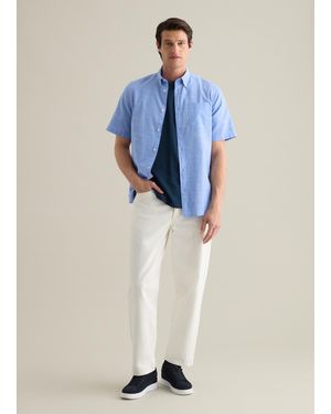Piombo Camicia Da Uomo - Blu