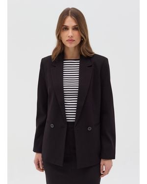 OVS Ovs Blazer Doppiopetto Stretch, Donna, Taglia - Nero