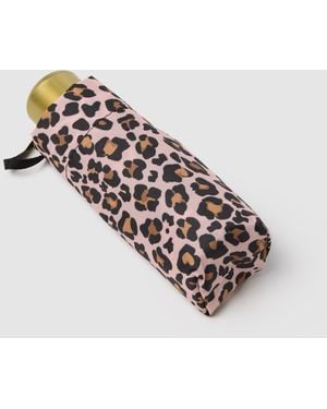 OVS MARCHIO FORNITORE Ombrello Leopardato Pieghevole, Donna, Taglia - Metallizzato