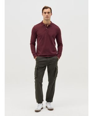 OVS Ovs Pantaloni Cargo - Rosso