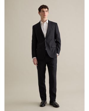 Piombo Pantaloni Regular Fit - Nero