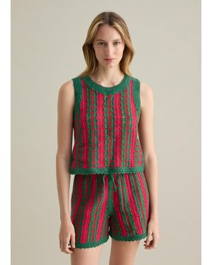 Piombo Top Da Donna - Rosso