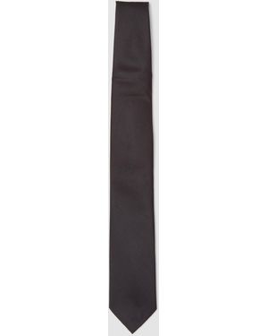 OVS Cravatta Nera Con Pala Da 7,5 Cm, Uomo, Taglia - Bianco