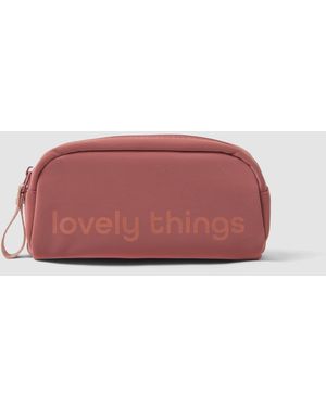 OVS Beauty Case Con Zip E Laccetto, Donna, Taglia - Rosso