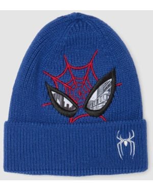 Marvel Cappello Con Risvolto Spider- Bambino, Taglia - Blu