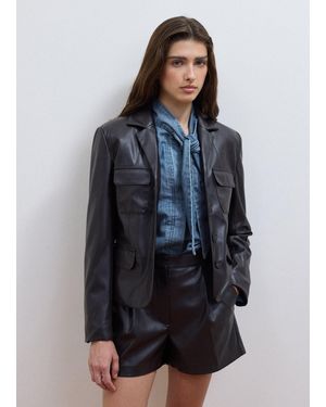Les Copains Blazer Slim Fit Con Rever Classico, Donna, Taglia - Blu