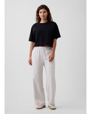 Gap Pantaloni Wide Leg - Bianco