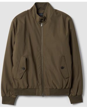 Piombo Giubbotto Regular Fit Con Zip E Collo Alto, Uomo, Taglia - Verde