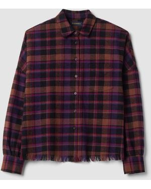 Piombo Camicia A Quadri - Rosso