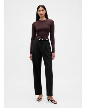 Gap Pantaloni A Palazzo Chino Elasticizzati, Donna, Taglia - Blu