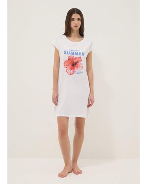 OVS Camicia Da Notte Bianca - Bianco