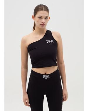 J EVERLAST DONNA Top Monospalla Con Stampa Logo, Donna, Taglia - Nero