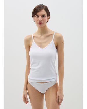 OVS Ovs Canotta Intima Con Scollo A V, Donna, Taglia - Bianco