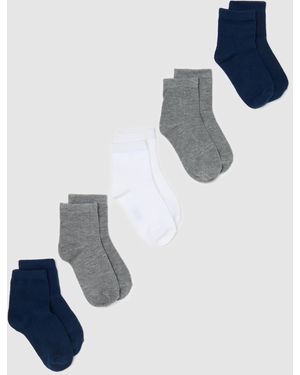 OVS Set Cinque Calze Corte - Blu