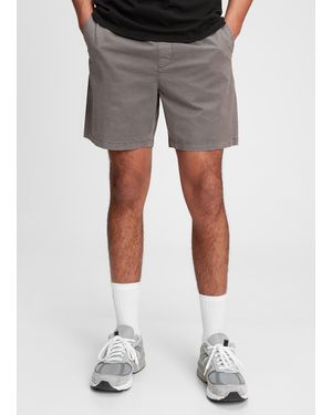 Gap Shorts in cotone stretch con coulisse - Grigio