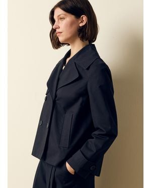 OVS Trench Corto Doppiopetto, Donna, Taglia - Blu