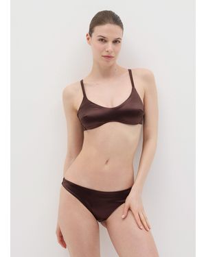 OVS Ovs Slip Bikini Effetto Satin, Donna, Taglia - Marrone